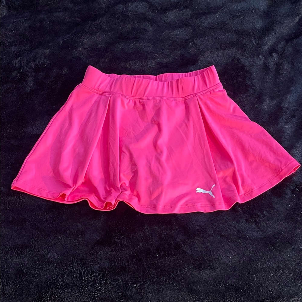 Puma Kids S(7) Bright Neon Pink Golf Skort